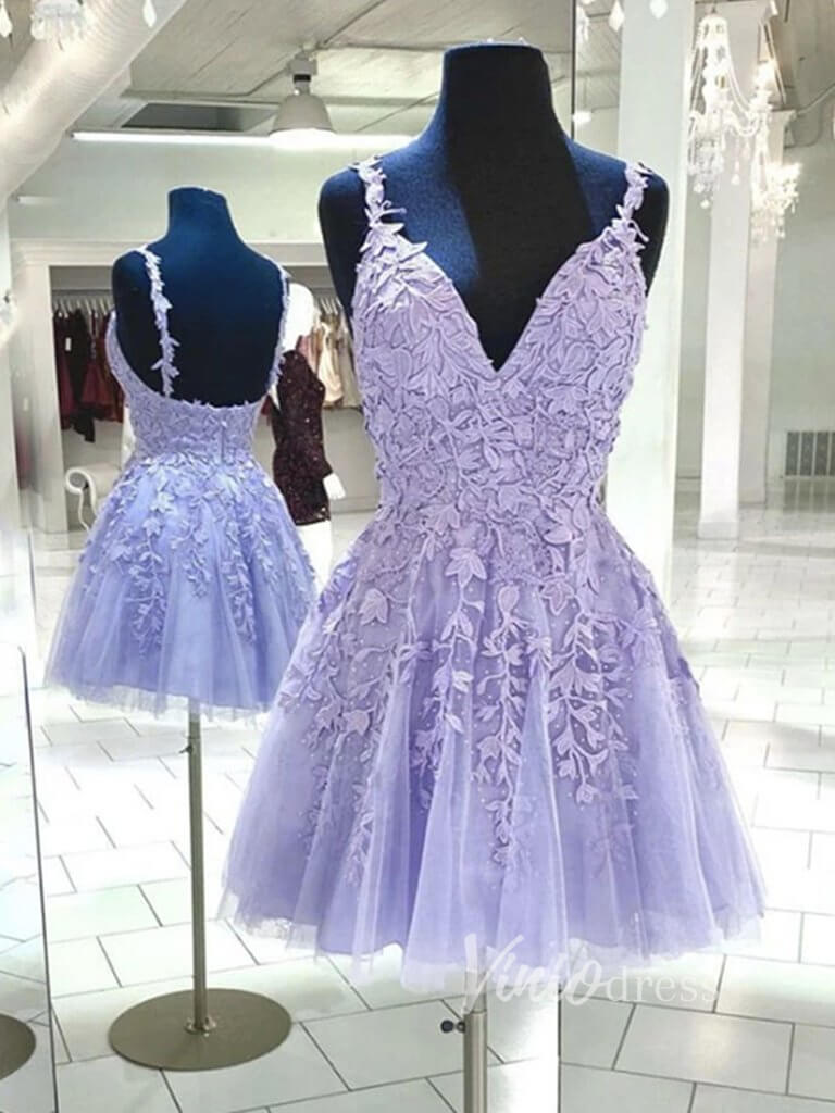 lavender hoco dresses